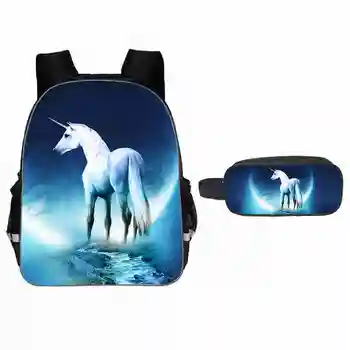 

11/13/16 Inch Cartoon Unicorn School Bag Sets for Girls Cute Student Kids Schoolbag Primary Child Bookbag Mochila Escolar