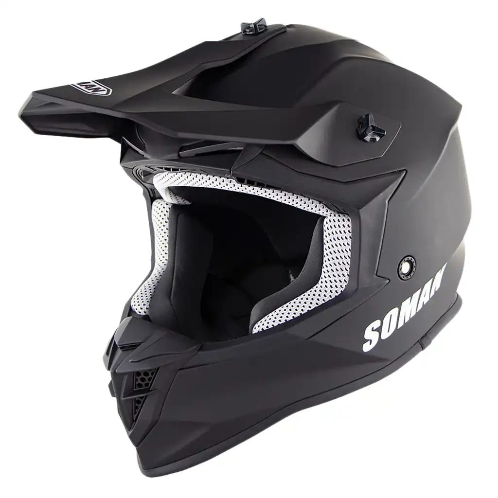 black dirt bike helmets