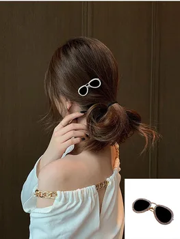 Women GlassesHairpin Fashion Rhinestone Hair Clips Girls Charm Lovely Bangs Barrettes Styling Tools Hair Accessories 1