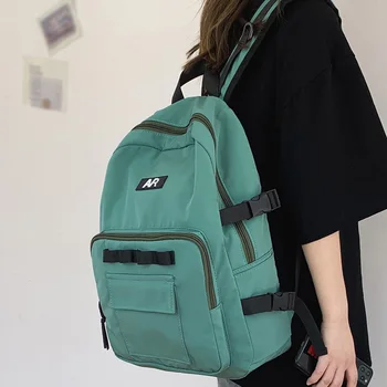 

College Student Girl Cute Backpack Flower Male Nylon Boy School Bag Ladies Fashion Men Backpack Women Book Kawaii Bag Female New