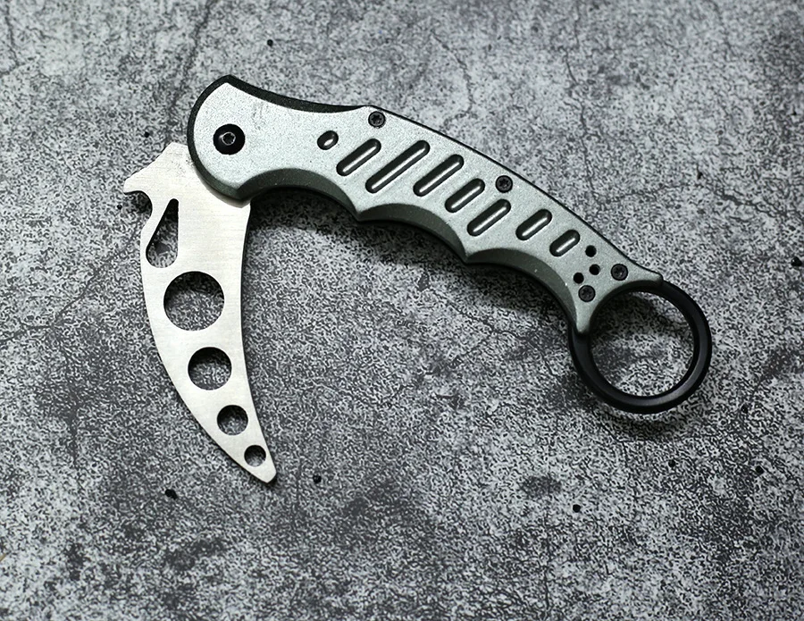 Karambit, алюминиевая ручка, коготь, нож, коготь, нож, высокое качество, складной нож, тактический, охотничий, для самообороны, многофункциональный, мачете