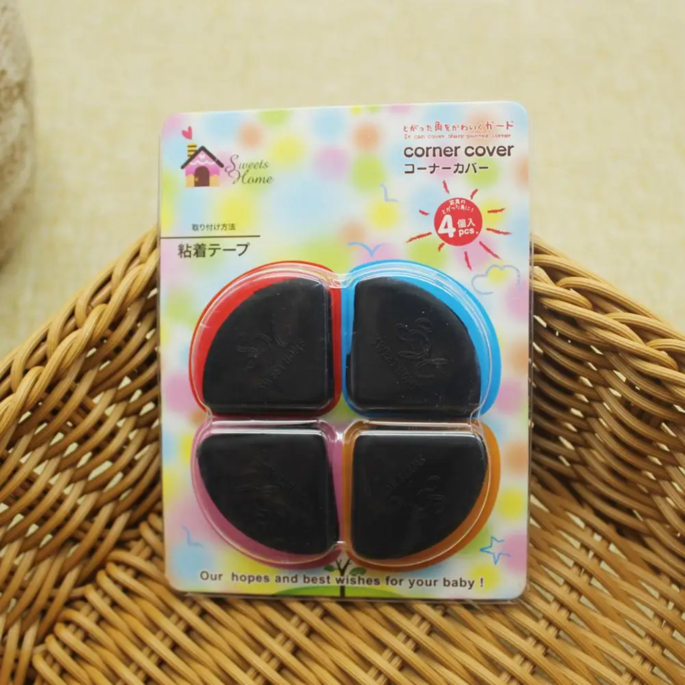 Yiwa 4pcs Baby Safety Corner Silicone Corner Protector children Furniture Table Brim Guard Safety Protection anti-collision