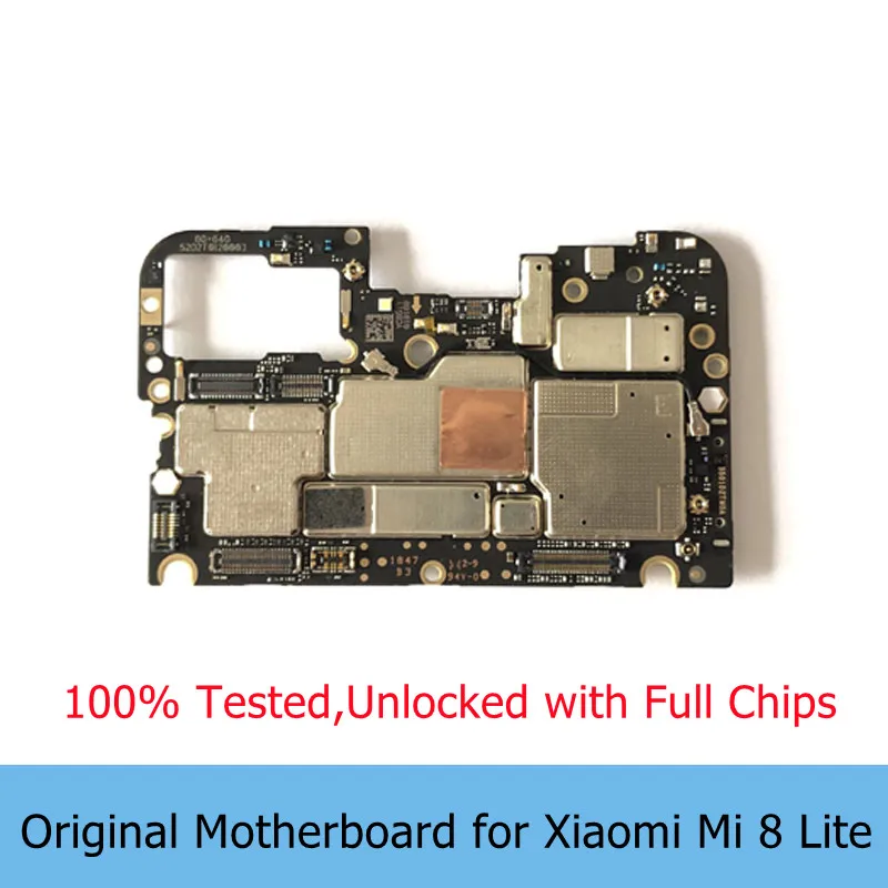 Оригинальная разблокированная материнская плата для Xiaomi Mi 8 Lite с полными чипами