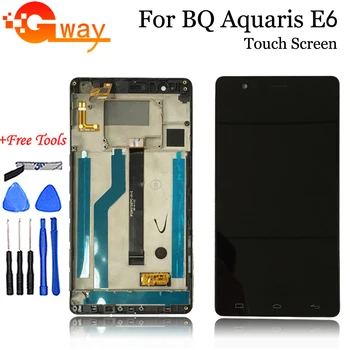 

FSTGWAY 100% Tested For BQ Aquaris E6 FHD LCD + Touch Screen Digitizer Assembly with Frame Free Fast Shipping+Tools
