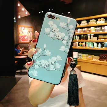 

Soft All Inclusive Mobile Phone Shell Fashion Flower Pattern Anti-falling Wear Resistant Protective Cover For Iphone 6/6s