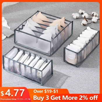 

Underwear Bra Organizer Multi-size Foldable Storage Boxes Closet Drawer Divider Clothes Socks Box Organizer Home Organization