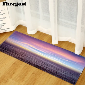 

Thregost Antislip Mats Kitchen Rugs Washable Home Decor Mat Microfiber Rugs for Bedroom Soft Rug Picnic Memory Foam Floor Carpet