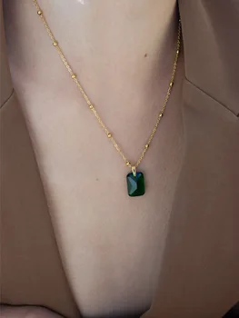 

Timeless Wonder Titanium Geo Faceted Zircon Choker Necklace Women Stainless Steel Jewelry Punk Designer Top Ins Cute Rare 7355