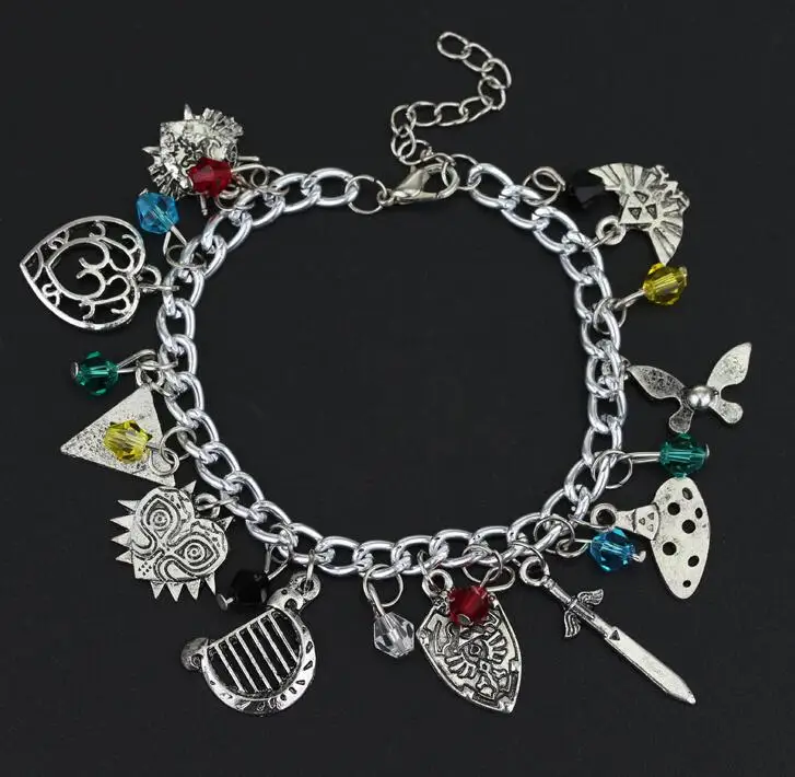 silver plated Нулевой Аниме Кошмар перед Рождеством браслет Рождественская елка шляпа тыква Джек скелетрон Салли для рождественских подарков - Окраска металла: silver plated