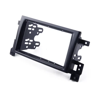 

beler 2 Din ABS 4pcs Dashboard Stereo Radio Fascia Panel Plate Frame Kit Fit For Suzuki Grand Vitara 2005-2014 2015 2016 2017
