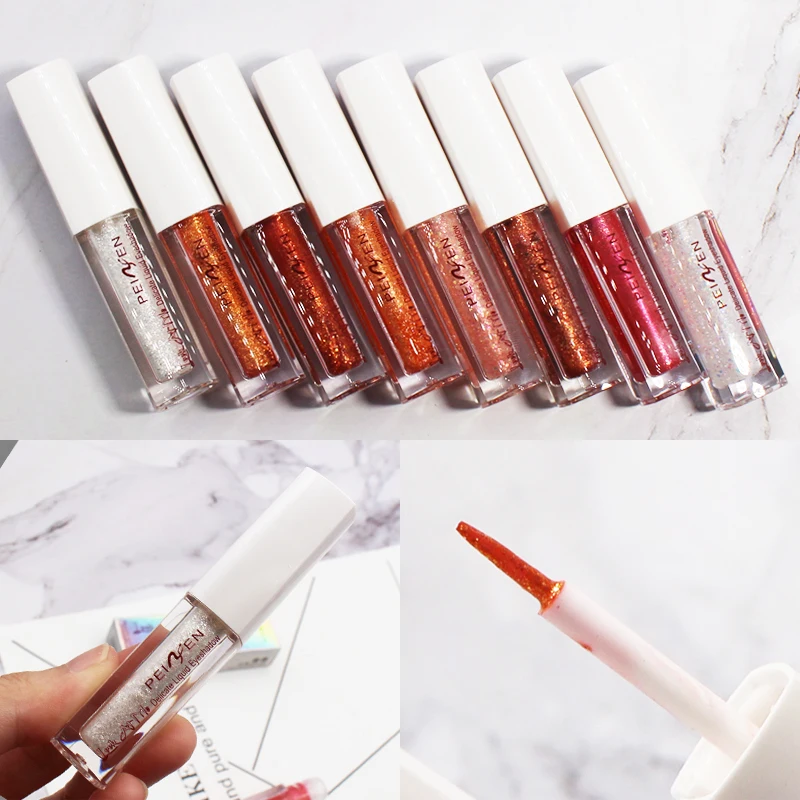 

Shimmer Liquid Eyeshadow Long Lasting Brighten Makeup Effects Glitter Eye Shadow Liquid Eye Makeup Cosmetic-u