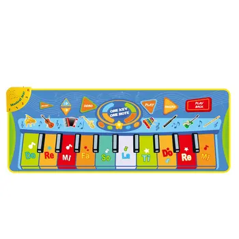

Children'S Oversized Piano Music Blanket Baby Dancing Mat Music Carpet Piano Game Pad Back Of Anti-Skid Net 1 Pcs