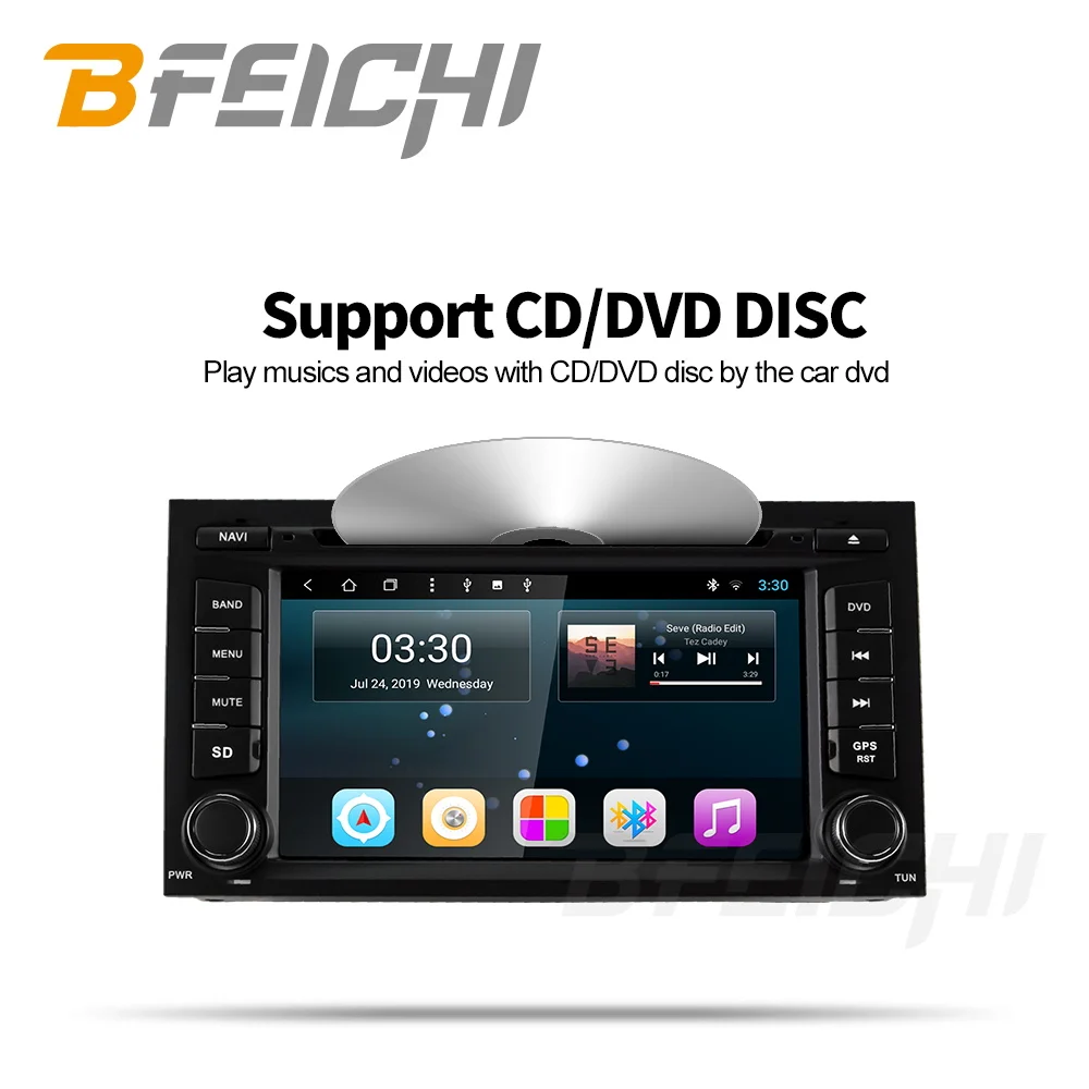 Discount Bfeichi  android 9.0 car dvd for Seat Leon 2013 2014 2015 2016 2017 2018 Radio Car Stereo dvd player 2