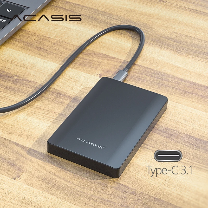 2.5'' ACASIS Original 500GB Storage Type-C 3.1 External Hard Drive HDD Mobile Hard Disk Disco duro externo For PC/Mac