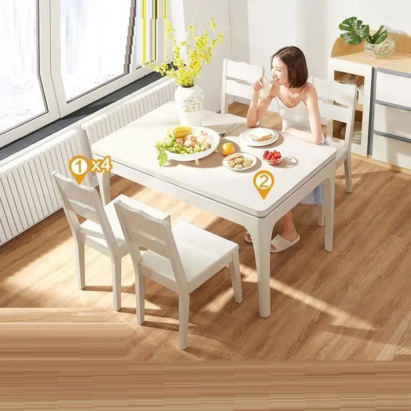 Marmol A Manger современный обеденный набор Meja Makan Comedores Mueble Juego De Esstisch деревянный стол