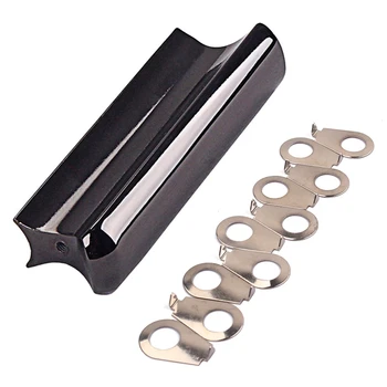 

1 Pcs Guitar Slide Tone Bar & 10Pcs Guitar Knobs Pointer Plate Knob Position Indicator Guitar Knobs Pointer Plates