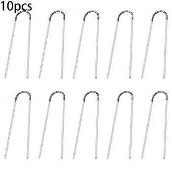 

Staples U Shape Pegs Ground U Pins Secure Securing Artificial grass 10Pcs