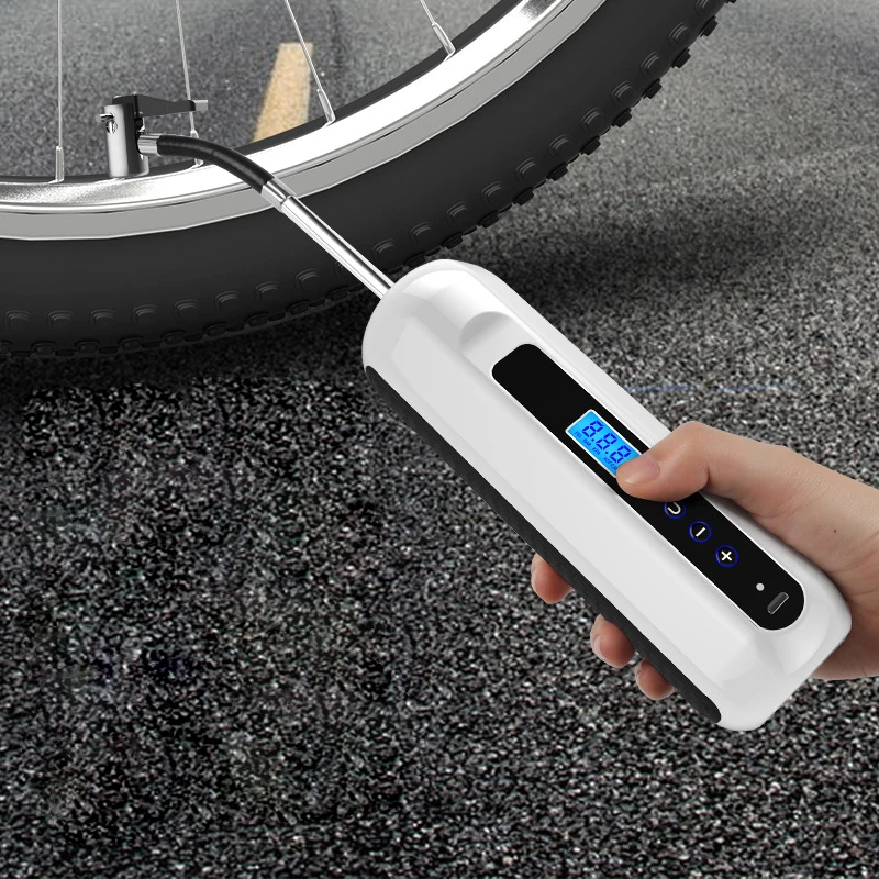 

150PSI Bike Electric Inflator Cycle Bicycle Air Pressure Pump Rechargeable Cordless Tire Pump Road MTB Bike Car Air Inflator