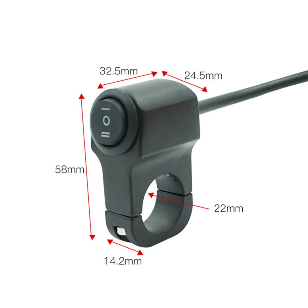 

Black Handlebar Switch Waterproof Aluminum Alloy Motorcycle Replacement