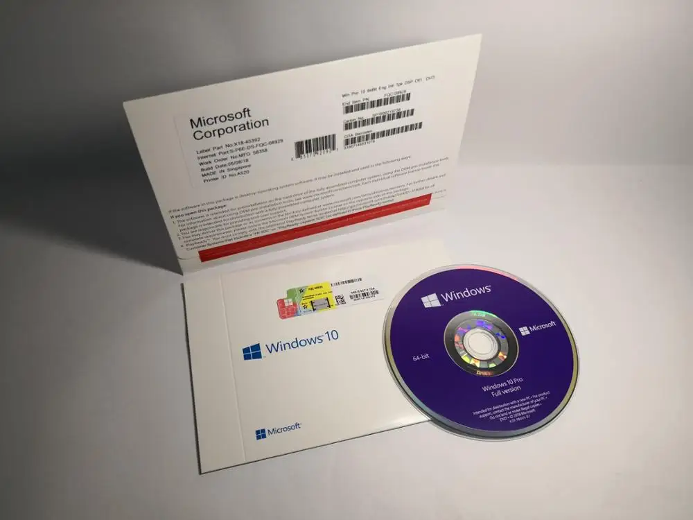 Microsoft Windows 10 Pro Operate System Product Key Oem Coa