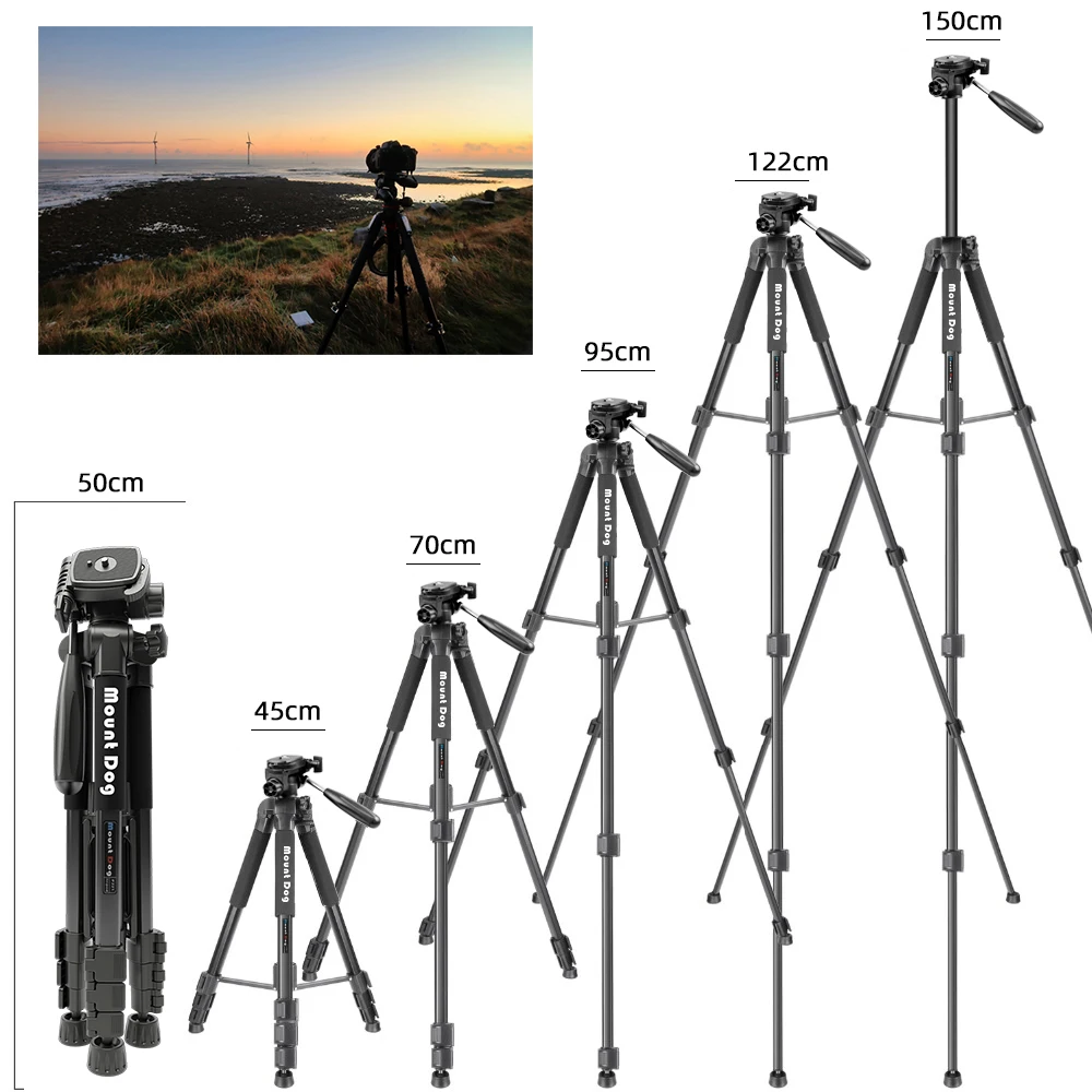 Mount Dog Профессиональный штатив для цифровой зеркальной камеры 70 ''штатив