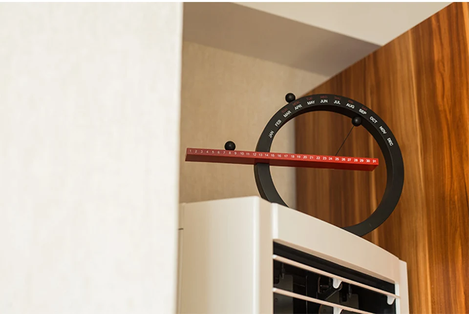 Creative Magnetic Ball Clock Perpetual Wall Calender description image 10