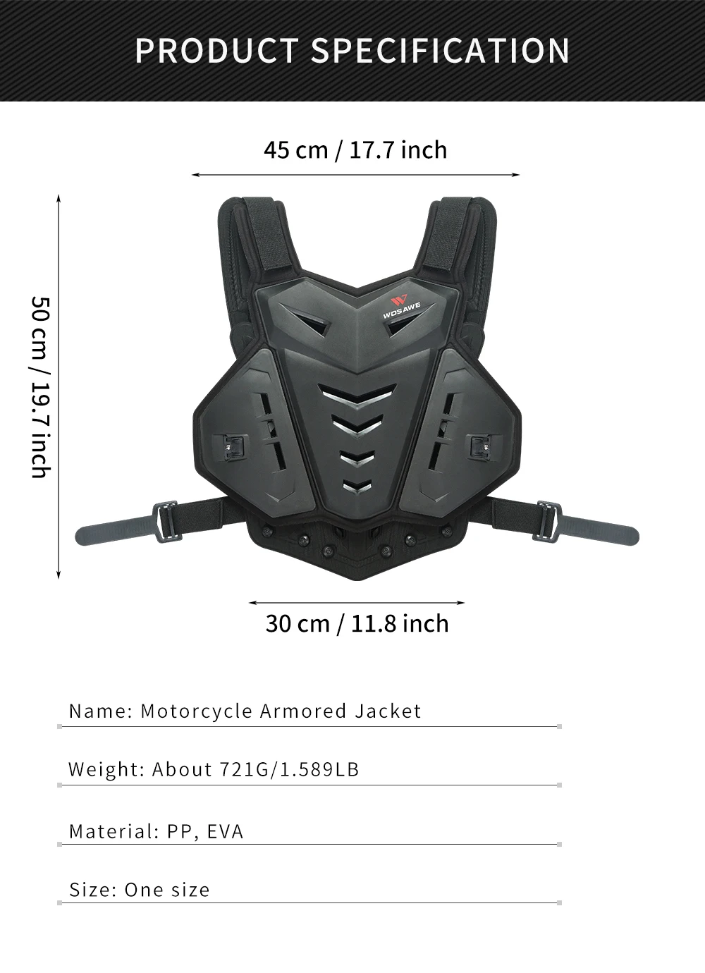 WOSAWE Adult MTB Motorcycle Armor Motocross Vest Jacket Back Chest Body Protector Off-Road Motorbike Protective Gear Armor Suit motorcycle back protector motorcycle armor motorcycle body armor body protector motorcycle armor vest motorcycle jackets