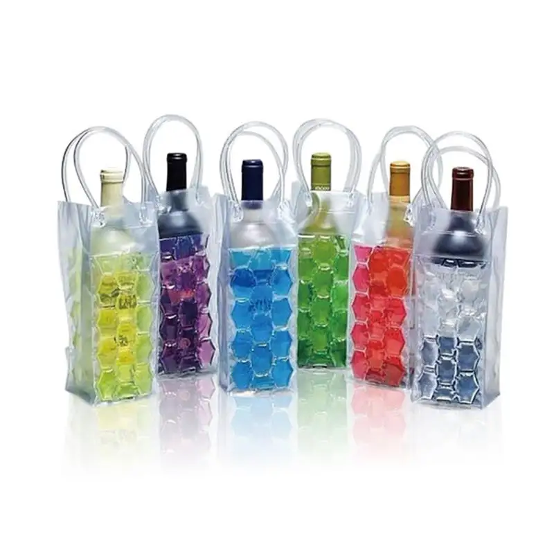 Cooler Bag Drink Cooler Wine Cooler Sleeve Beer Bottle Cooler Beer Cooler Portable Liquor Ice-cold Tool Rapid Wine Bottle Freezer Bag PVC Chilling Cooler Ice Bag Beer Cooling Gel Holder Carrier