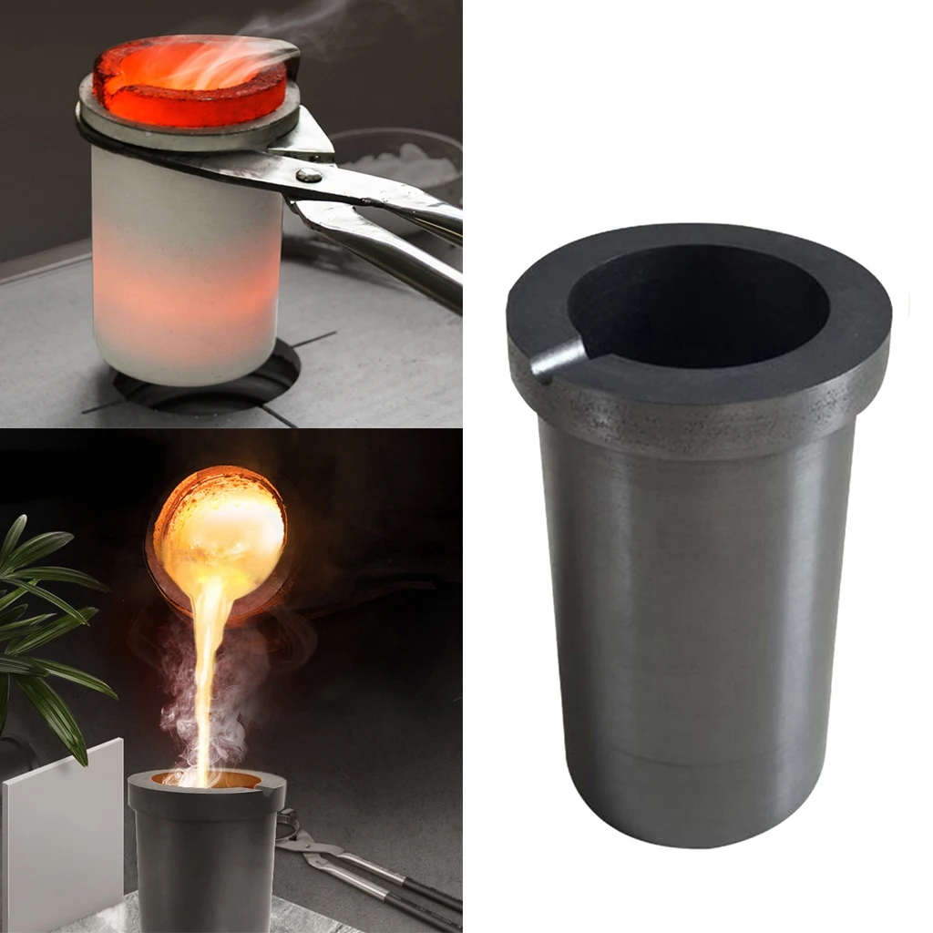 High Purity Graphite Crucible Jewelry Casting Ingot Mould for Melting Gold, Silver, Brass, Aluminum, Copper, Zinc, Plumbum