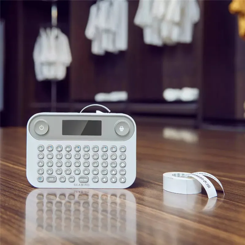 Карманный миниатюрный портативный Bluetooth принтер для этикеток SEABIRD термопринтер