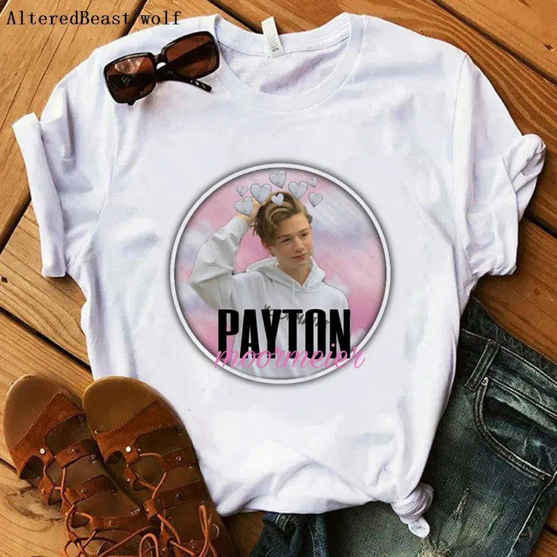Payton Moormeier Merch футболка 2020 женская летняя забавная Повседневная модная с принтом