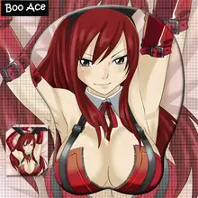 Сказочный хвост Erza Scarlet 3D Oppai коврик для мыши подставка для запястья