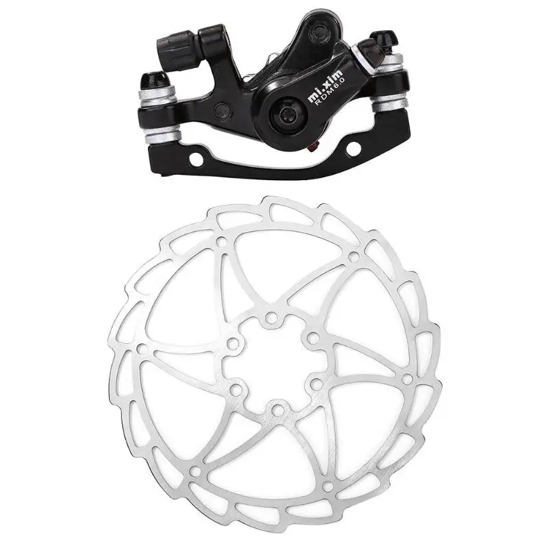 Алюминиевый сплав горный велосипед передний задний механический A/B Колонка универсальный дисковый тормоз и 160 мм диск костюм велосипедные аксессуары - Цвет: D
