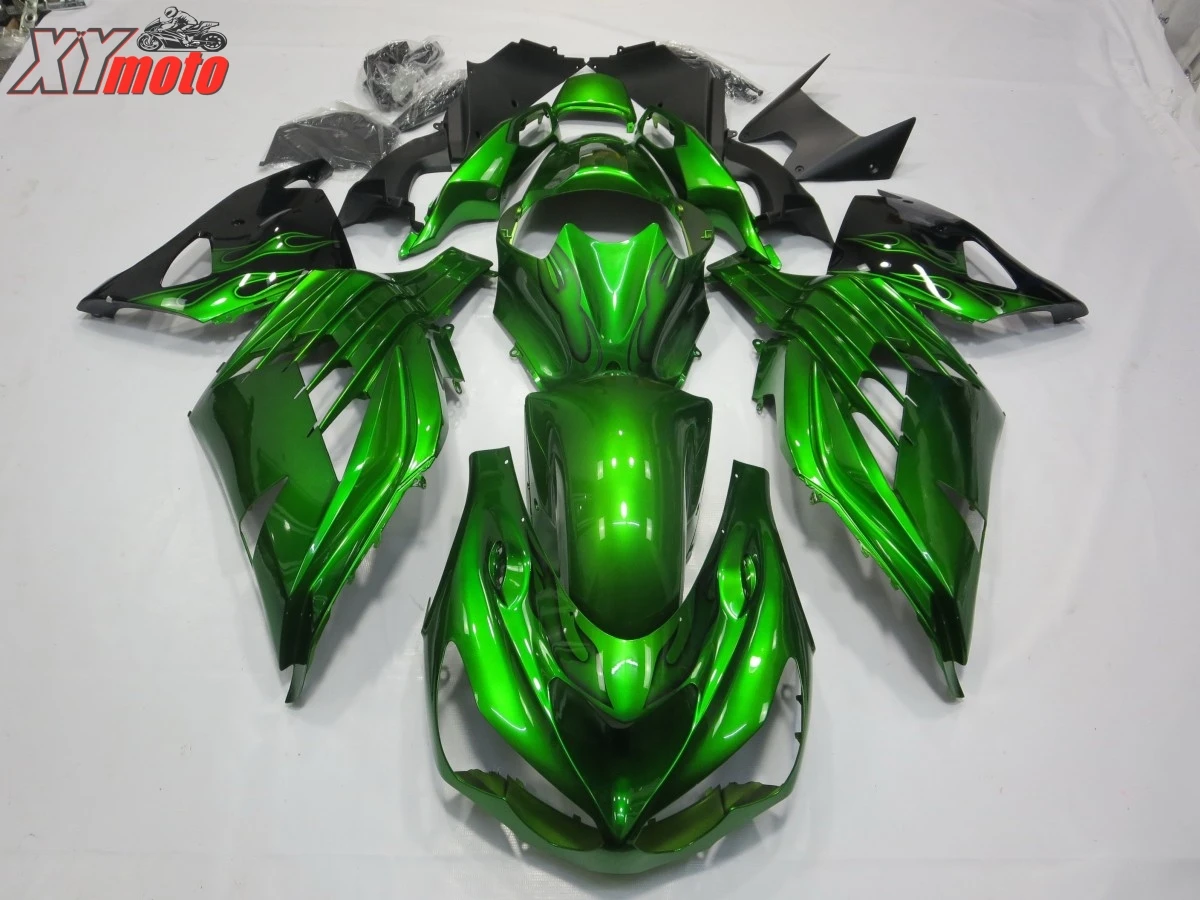 

Injection ABS Plastic Fairings For Kawasaki ZX14R 12-18 13 14 15 Motorcycle Fairing Kit ZX-14R 2012-2018 Gloss Green Bodyworks