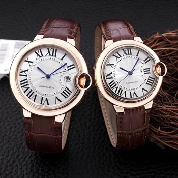 

bule pink Men's Watch top brand 36MM Dial AAA women Automatic Mechanical Stainless Steel Sapphire Reloj ctr Male Wrist Watch