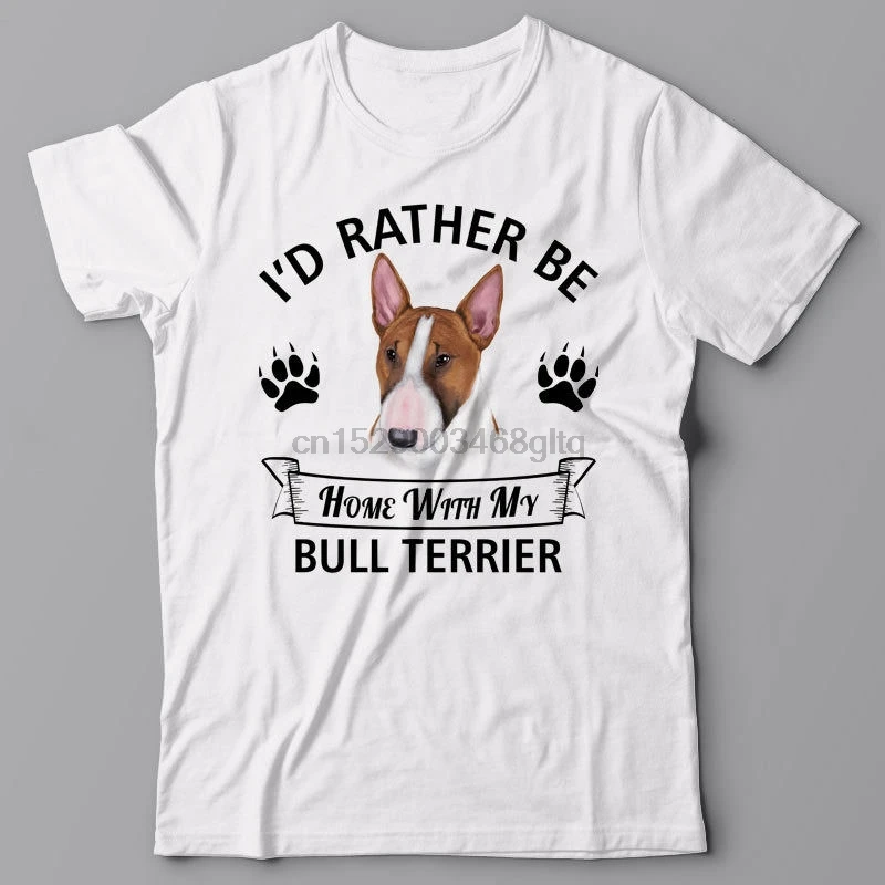 Мужская футболка с принтом 100% хлопок фотографией терьера ID скорее быть дома моим
