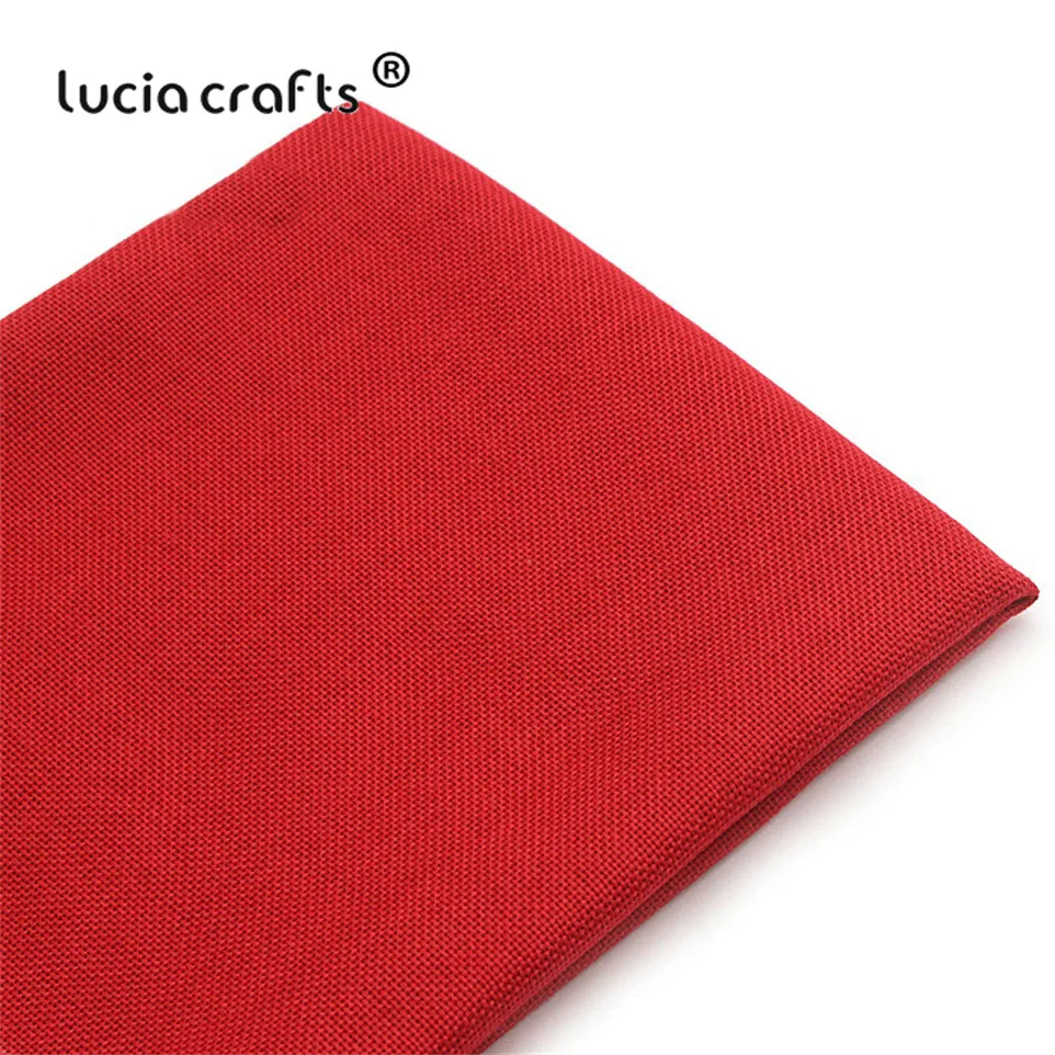 Распродажа Lucia crafts ткань сплошной цвет хлопок льняной ткани DIY одежды материалы