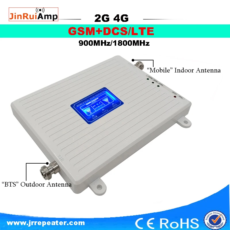 4g ретранслятор GSM 900 DCS/LTE 1800 DCS мобильный ретранслятор сигнала 2G 4G двухдиапазонный усилитель сигнала 4G Сотовый усилитель