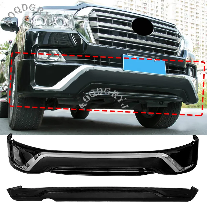 Аксессуары для автомобиля, подходят для Toyota Land Cruiser LC200-, черный окрашенные обвес, передний и задний бампер, защита для губ
