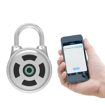 

Mini Smart Padlock Keyless Lock Phone APP Password Unlock Waterproof Theftproof 449C