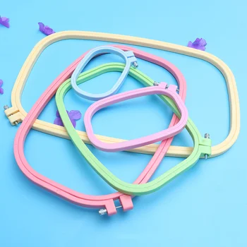

5 Pcs Embroidery Hoops Square Useful Embroidery Tool Cross Stitch Hoops Cross Stitch Tool for Cross Stitch DIY Craft Embroidery