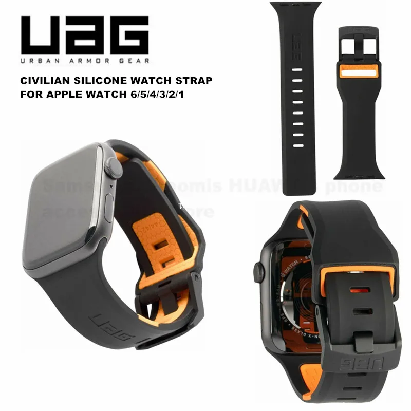 

Original UAG Civilian Silicone Watch Strap For Apple Watch 6/5/4/3/2/1 Active Watch Strap Band 40mm-38mm 42-44mm