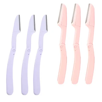 

6 Pcs Foldable Durable Eyebrow Trimmer for Amateurs Hobbyists