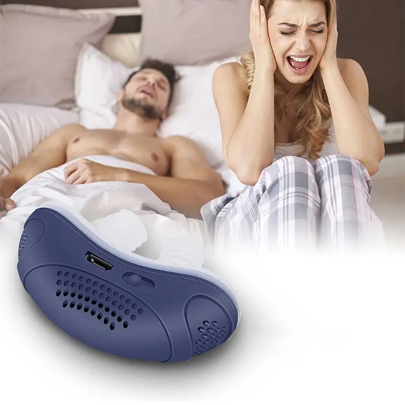 H7JC Dispozitiv electric anti sforăit Concentrație de oxigen CPAP Stop sforăit Dilatator nazal Clip pentru nas Îmbunătățește somnul Instrument de ajutor pentru apneea în somn