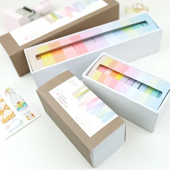 

12Pcs/pack Macaron Masking Washi Tape Set Kawaii Colorful DIY Diary Bullet Journal Decor Adhesive Tape School Stationery C20 D40