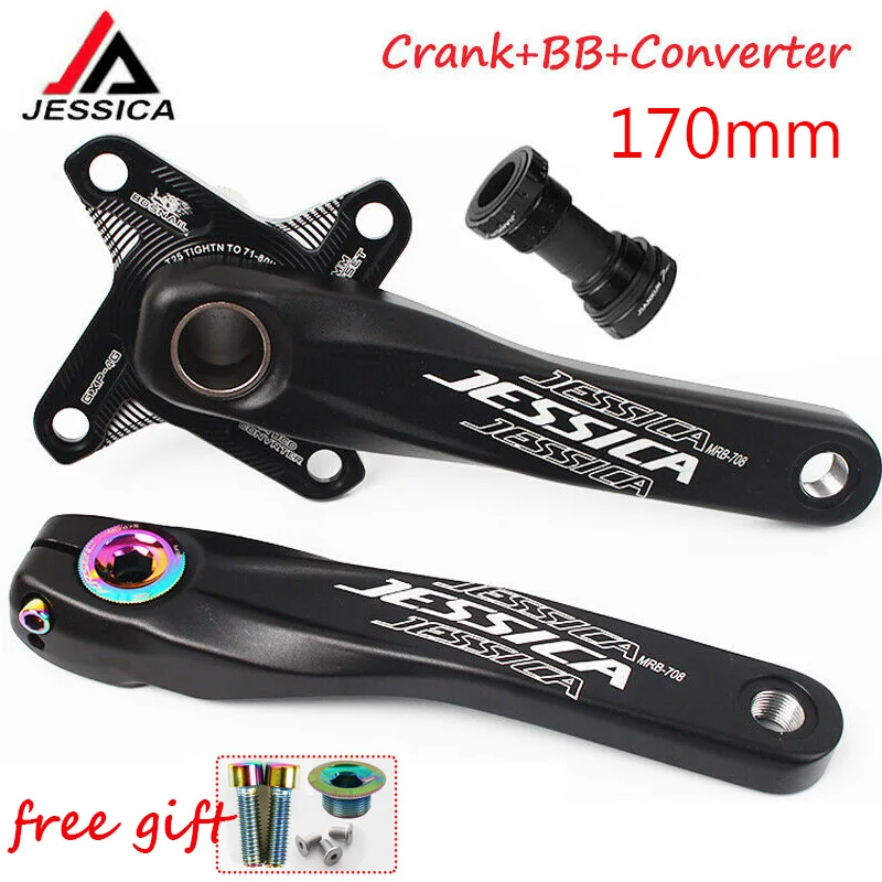 MTB Crankset 170 GXP с прямым креплением, кривошипный дорожный горный велосипед, алюминиевый BB конвертер, цепь, набор BB, Аксессуары для велосипеда