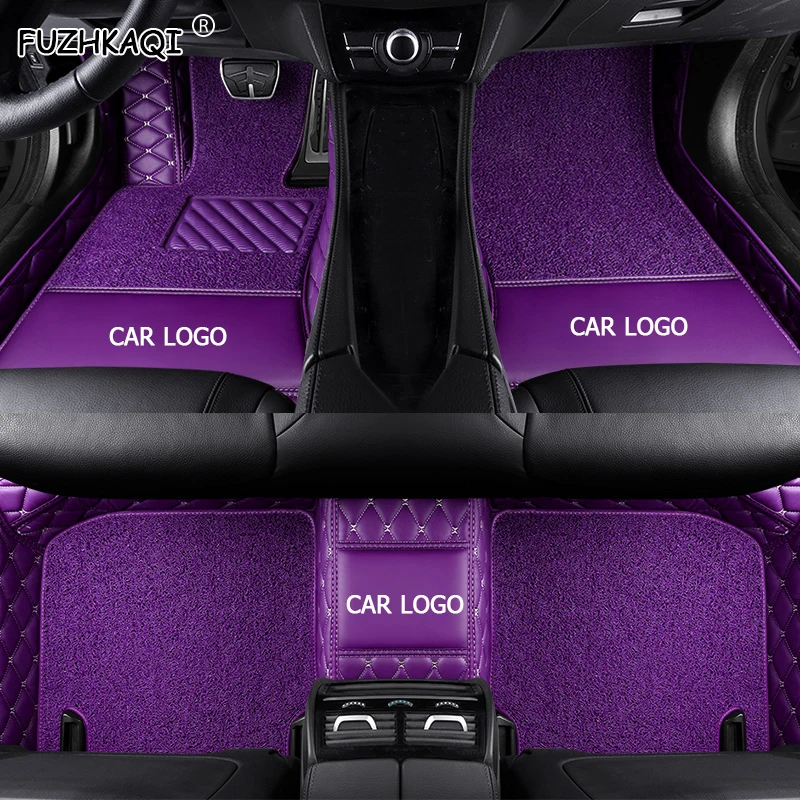FUZHKAQI Custom car floor mats for Mercedes Benz E C GLA GLE GL CLA ML GLK CLS S R A B CLK SLK SL G GLS GLC vito viano foot mat