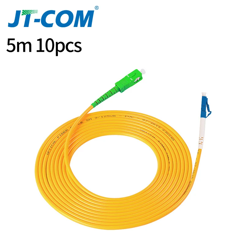 10 шт. SC-LC 3M симплексный одномодовый G652D волоконно-оптический патч-корд SC/APC-LC/UPC 3 м 2,0 мм FTTH волоконно-оптический патч-кабель - Цвет: 5m 10pcs