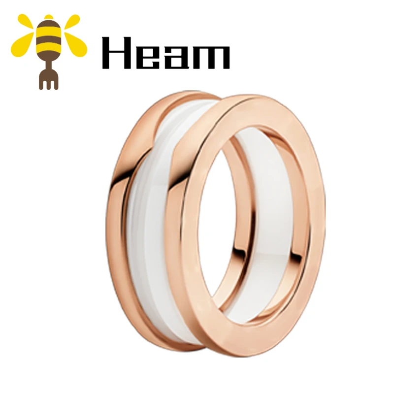 style 5 Heam,, высокое качество, серебро 925 пробы, болгарийская пара, кольцо для женщин, розовое золото, Керамическая форма, модные свадебные ювелирные изделия - Цвет основного камня: style 5