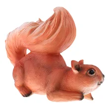 Decorative Resin Squirrel Model Sculpture for Home Garden Backyard Decor Art
